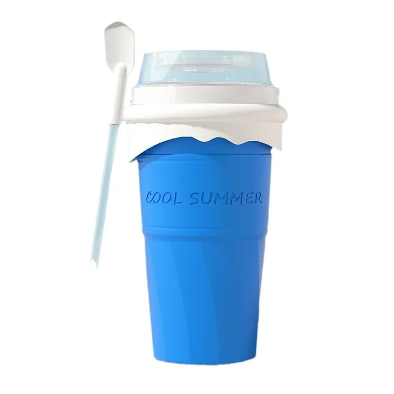 500ML Silicone Quick-Frozen Ice Cream Maker Squeeze Cup Diy Slushy Maker Cup Magic Slush Cups Milkshake Bottle Smoothie Makers